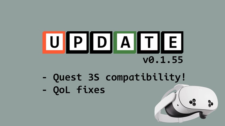 Developer update image for Quest 3S compatibility!