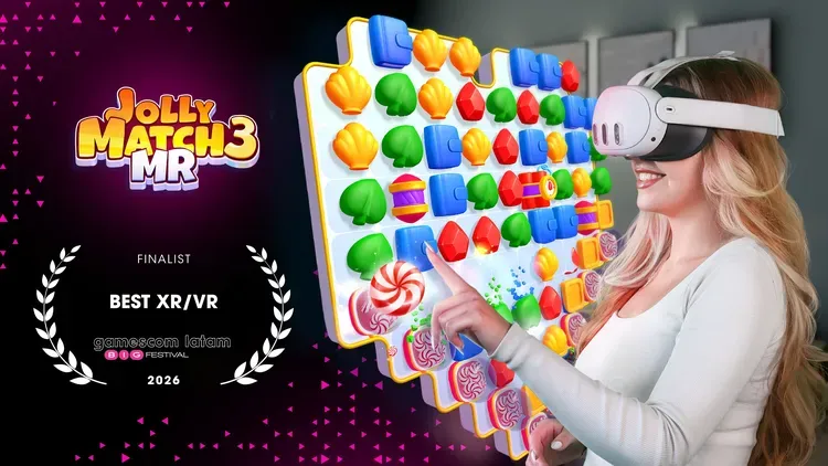 Developer update image for Jolly Match 3 MR - Best XR/VR Finalist!