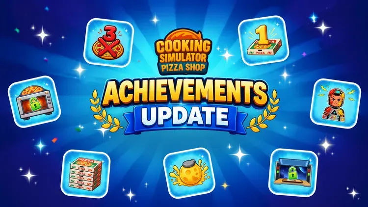 Developer update image for 🏆 NEW ACHIEVEMENTS ARE LIVE – Start Collecting Rewards! 🍕💰