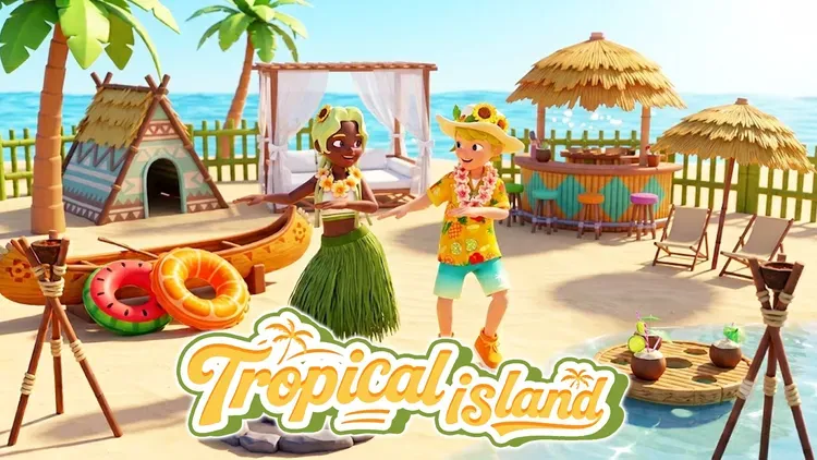 Developer update image for 🌴 July Update - Tropical Island Summer! ☀️🌊