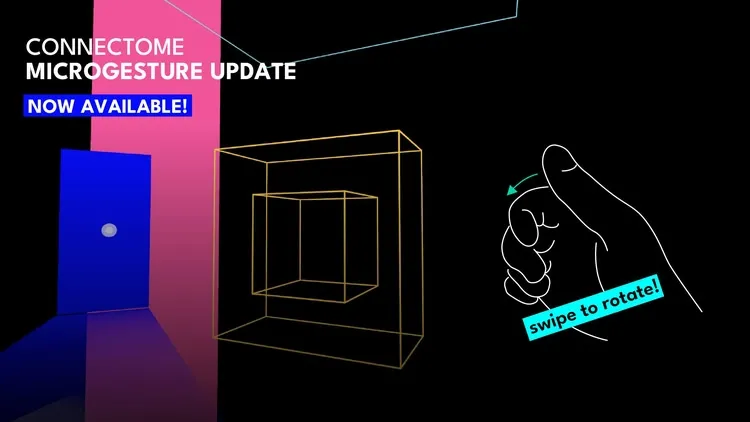 Developer update image for CONNECTOME "Microgesture Update" is Here - Swipe to Rotate!