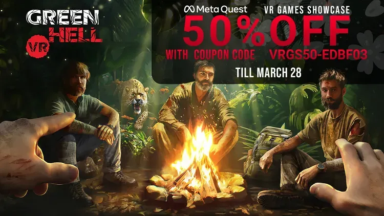 Developer update image for Green Hell VR is 50% off for VR Games Showcase!