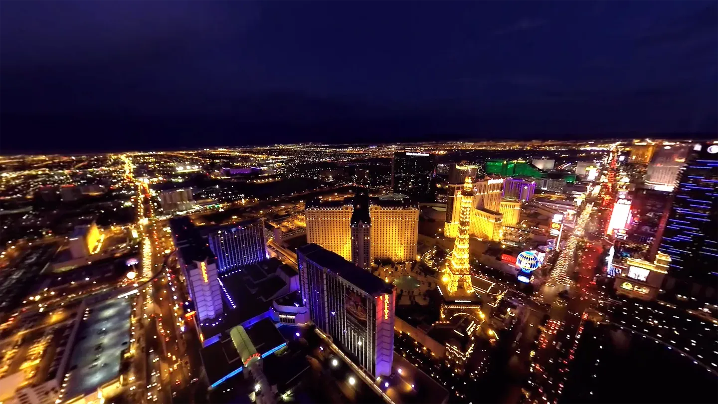 Las Vegas Helicopter Flight - Hanging outside of the helicopter - VR Travel cover image