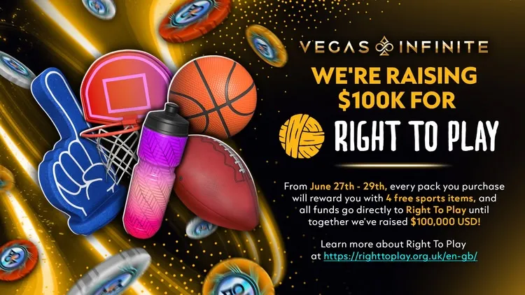 Developer update image for Help us Raise $100K for Right To Play This Weekend!