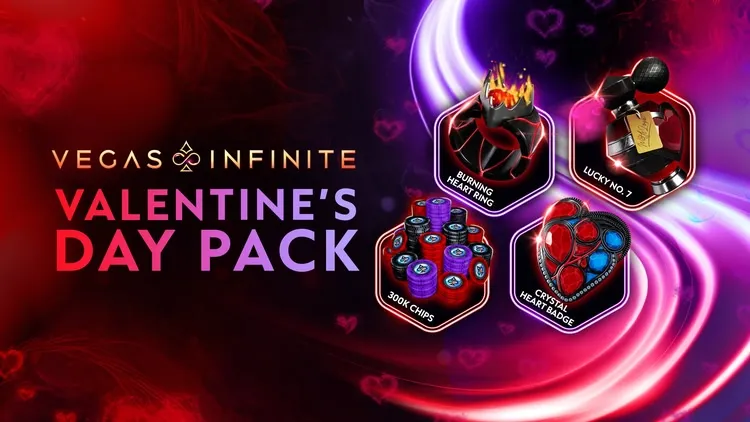 Developer update image for Vegas Infinite - Upcoming Valentine’s Content! 💕