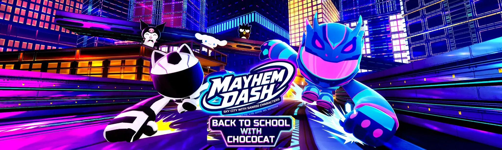 Mayhem Dash with Sanrio characters