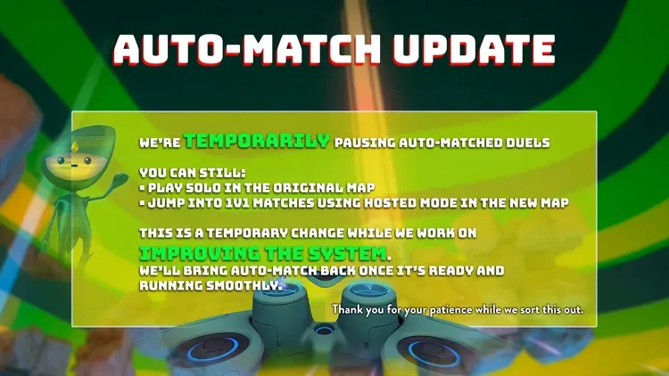 Developer update image for Auto-Match Notification