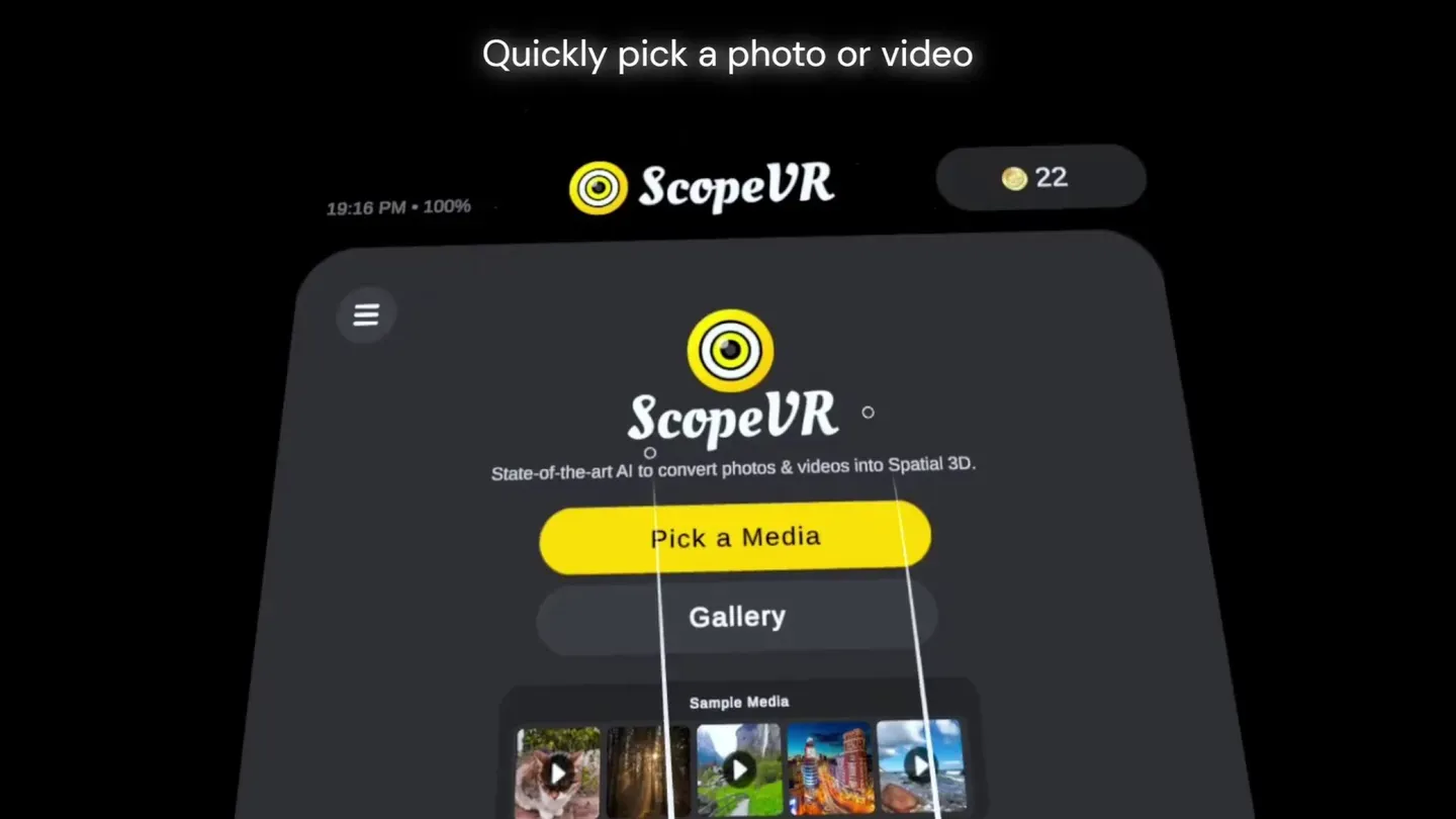 ScopeVR - Convert 2D to 3D Spatial AI trailer 0
