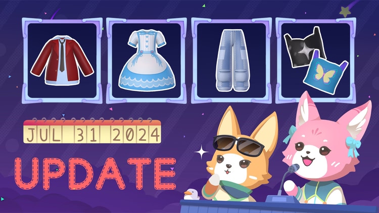 Developer update image for More fashionable new outfits! Version 1.0.80 Release Notes