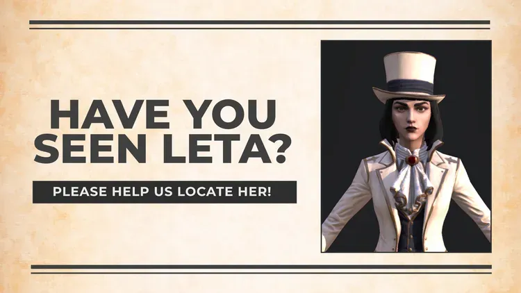 Developer update image for Have you seen Leta Huntera? Something strange is happening in the HOLOworlds.
