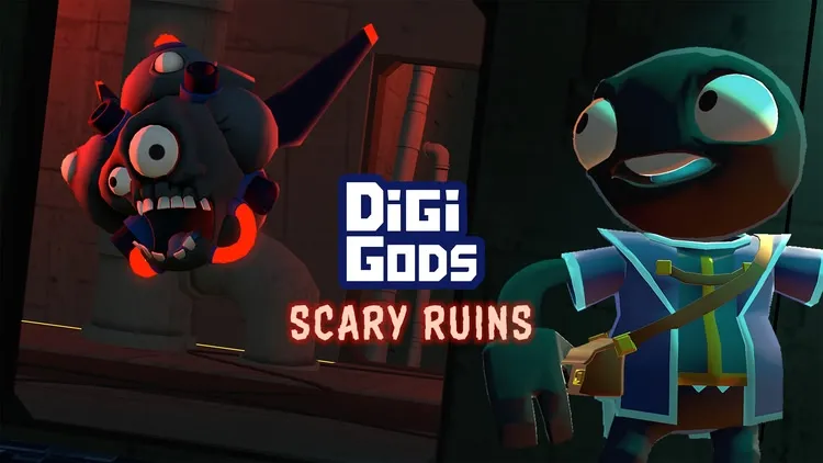 Developer update image for 🏚️ DigiGods: Scary Ruins Update – Now LIVE! 🏚️