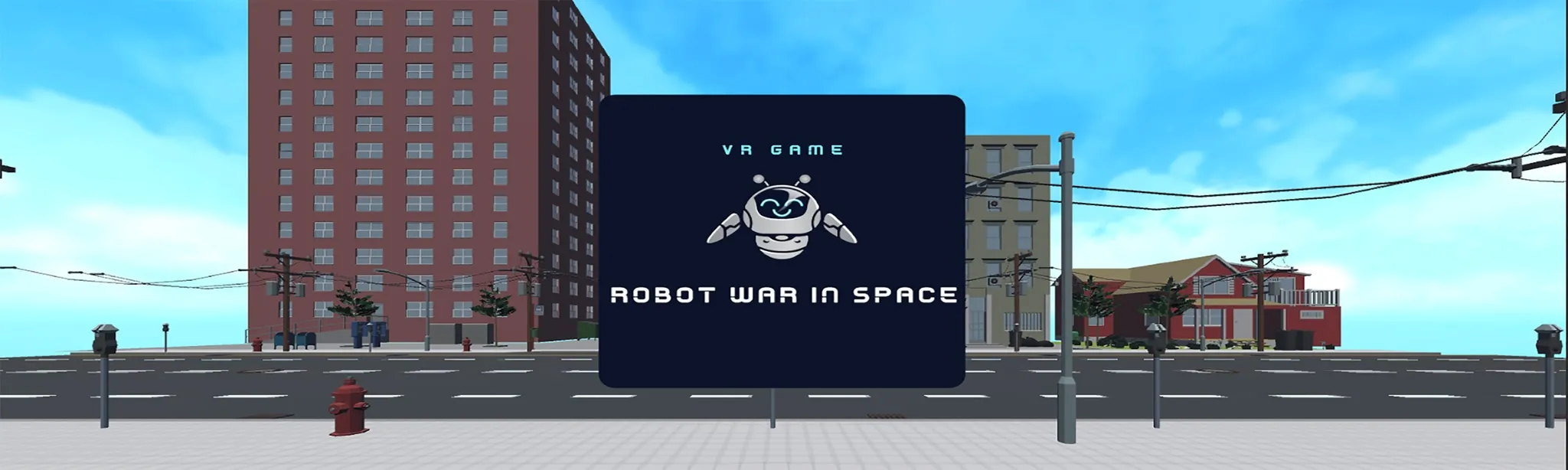 Robot war in space hero image