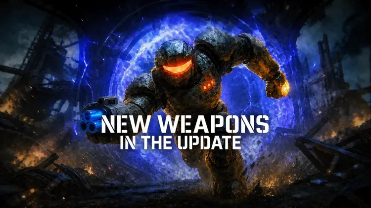 Developer update image for 🤖🔫 NEW WEAPONS - UPDATE OUT NOW! 💥