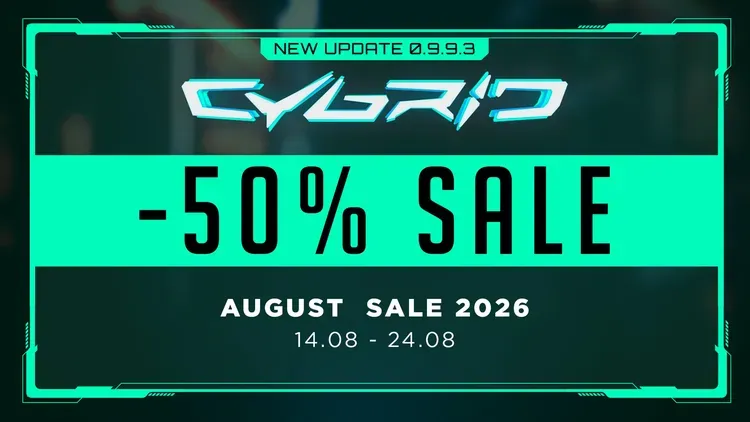 Developer update image for -50 % Sale CYBRID Full Version ( for Quest 2 / 3 / 3S )