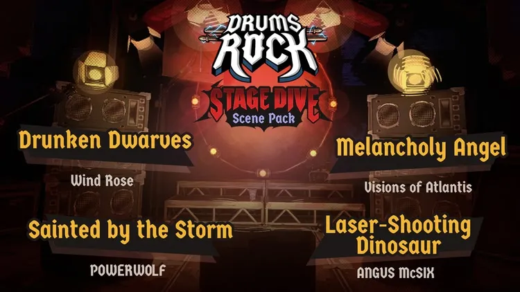 Developer update image for Drums Rock DLC: Stage Dive Scene Pack