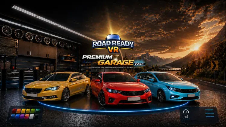 Developer update image for Road Ready VR v2.0 : New Cars + Car Customization