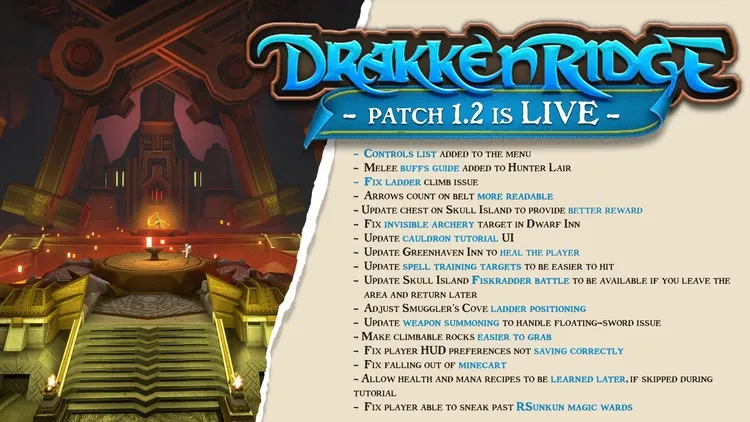Developer update image for Patch 1.2 is LIVE!