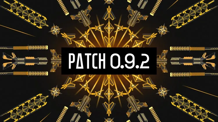 Developer update image for Patch 0.9.2 -  Feel Your Weapons