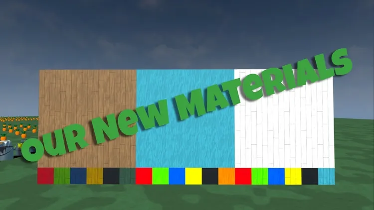 Developer update image for New Materials are now live!