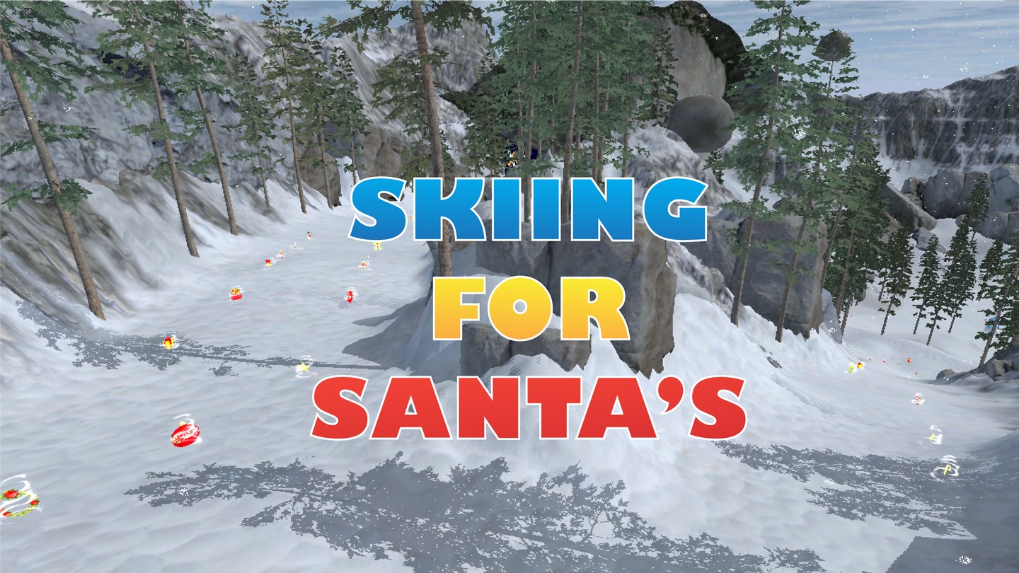 Skiing for Santa's trailer 0