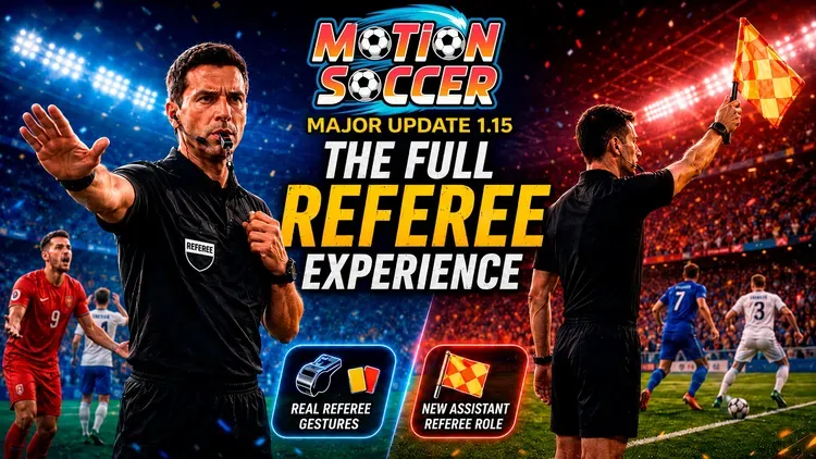 Developer update image for Update 1.15 - The Full Referee Experience 