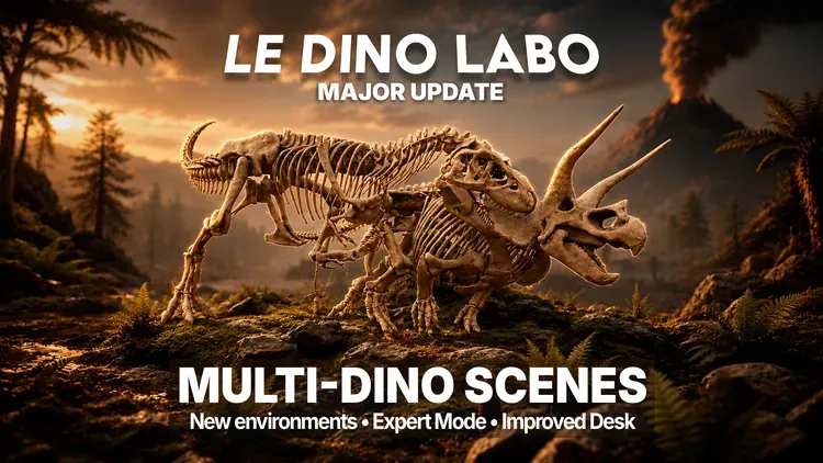 Le Dino Labo: первое крупное обновление уже доступно