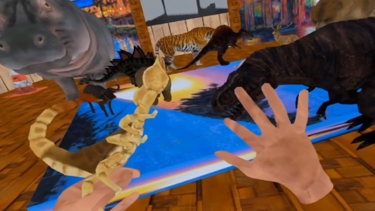 Developer update image for Mixed Reality + Ocean + Hand track grabbable tabletop animal demo sample update: July 2024