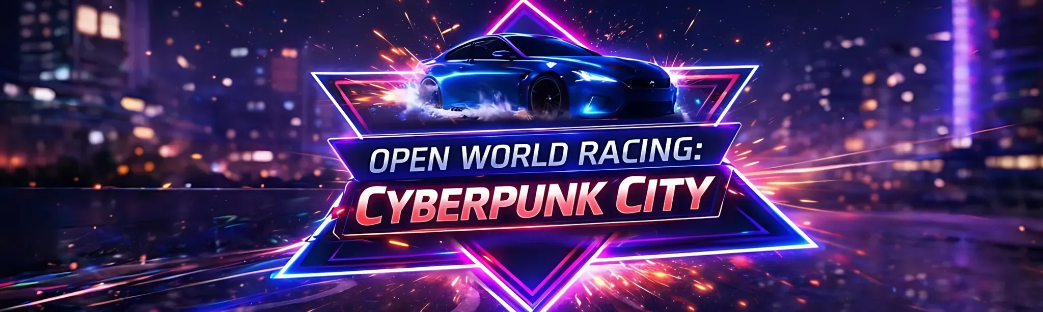 Open World Racing: Cyberpunk City