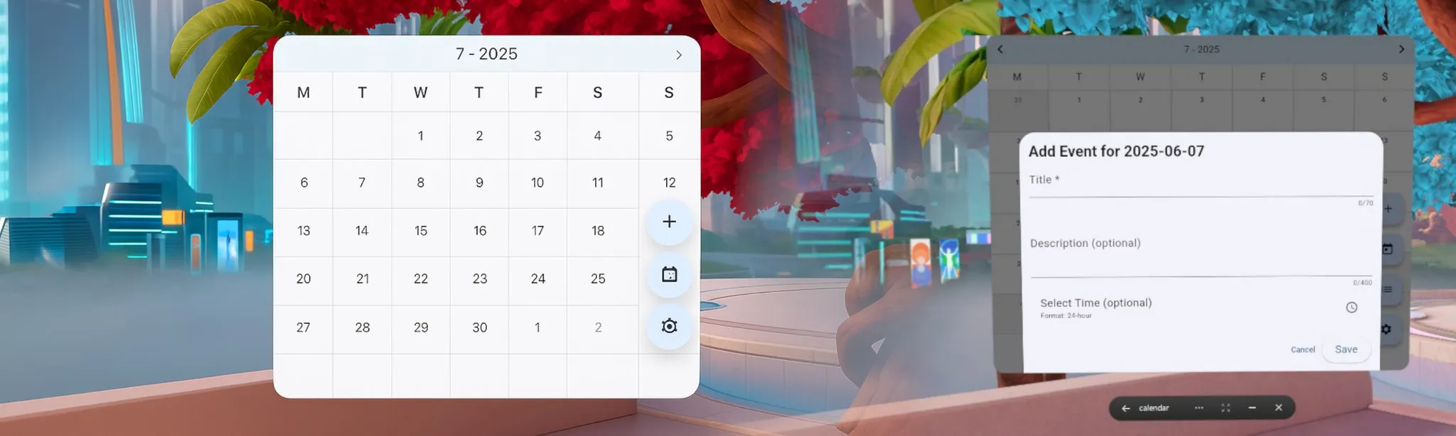 2D Calendar hero image