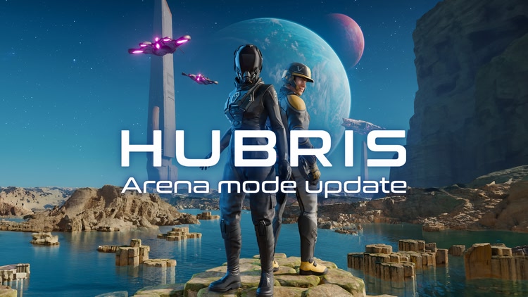 Developer update image for ✨Hubris arena mode update live now! Also includes multiple rendering improvements! ✨