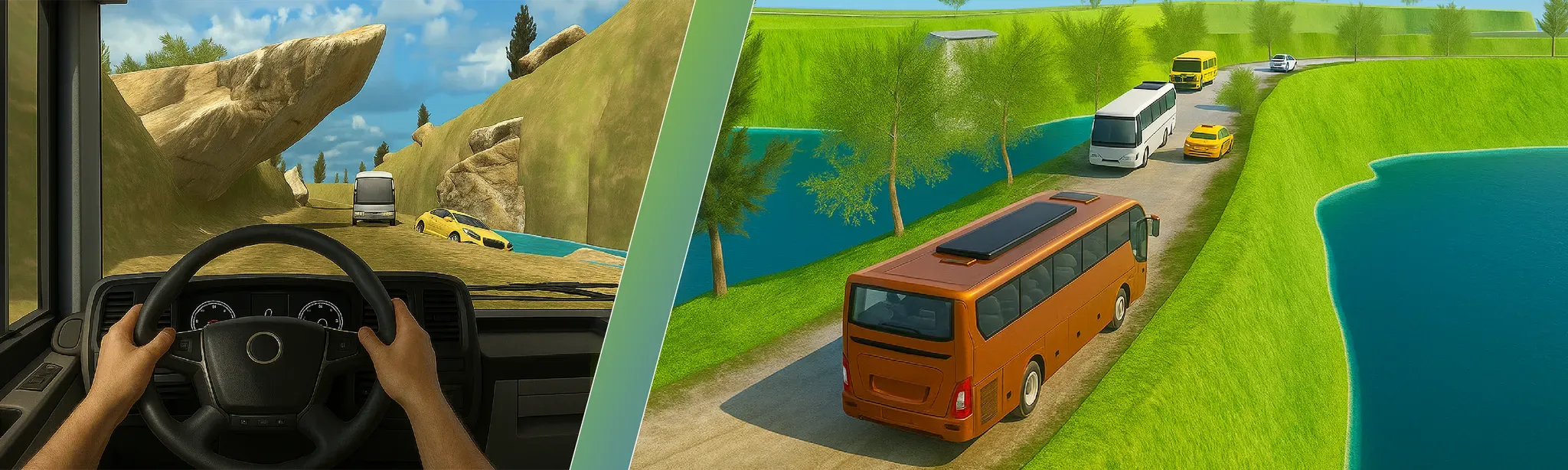 Offroad Bus Driving Game: Lite Edition