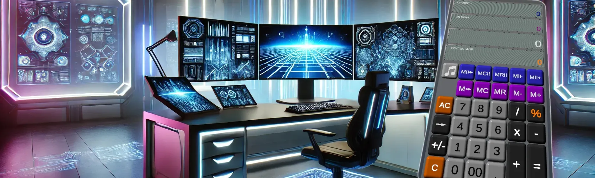 Calculator two memory cells