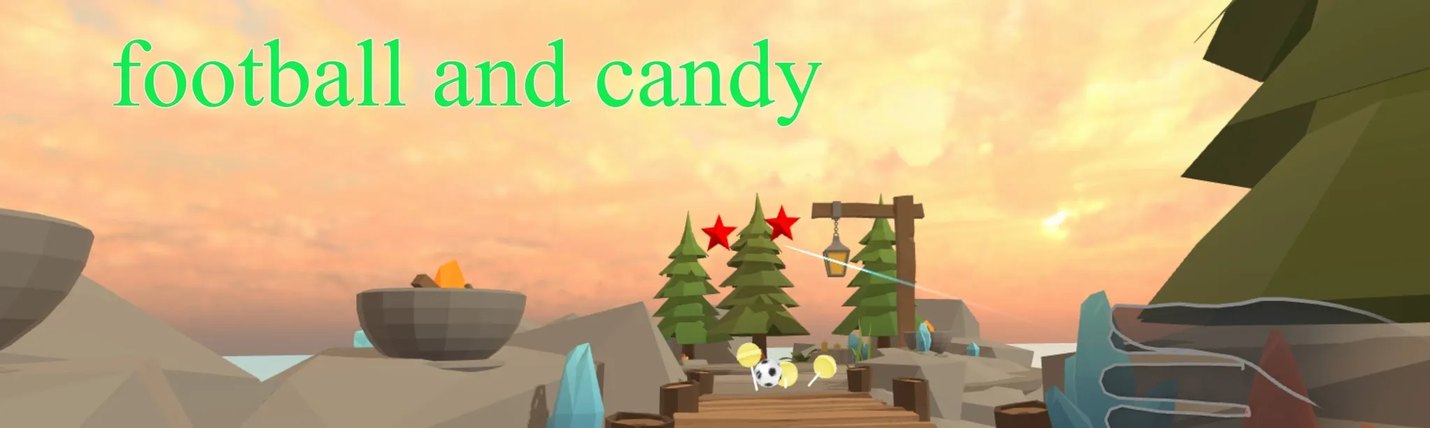 football and candy