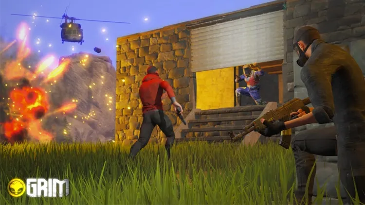 Developer update image for Grim - Helicopters patrol + more!