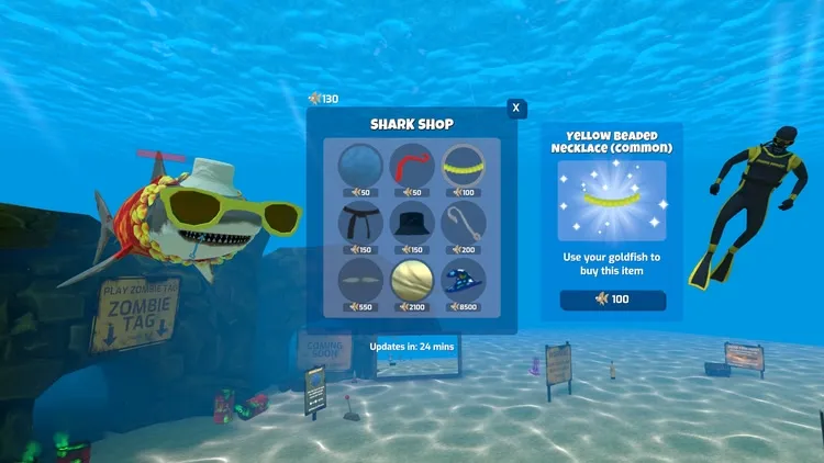 Developer update image for Shark Shop Now Open! 🦈🎁