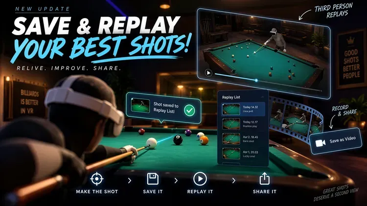 Developer update image for 🎬 Save & Replay Your Best Shots!