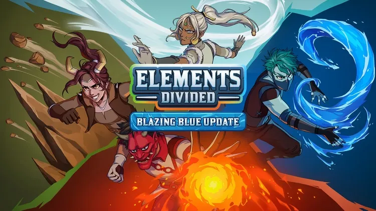 Developer update image for The 'Blazing Blue Update' is here: A new Ascended Master mode, Blue Fire Technique, Sci Fi City map, over 100 new cosmetics & more!