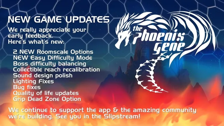 Developer update image for Easy Difficulty Mode + Added Roomscale Options