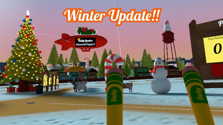 Developer update image for Winter Baseball in Derby! ❄️