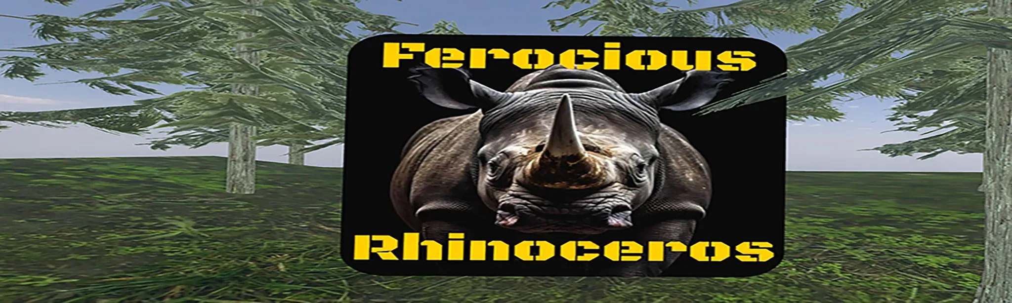 Ferocious rhinoceros