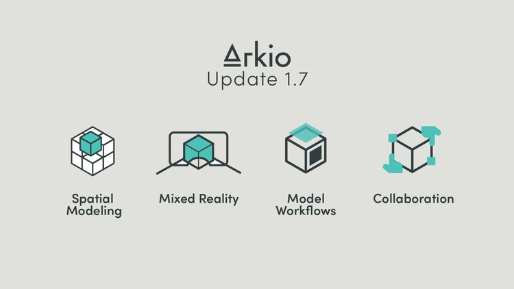 Developer update image for Arkio 1.7 - improved co-located meetings, larger models and new pin tool