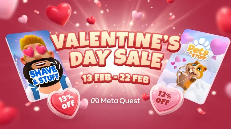 Developer update image for 💘 Valentine's Sale + Community Event!