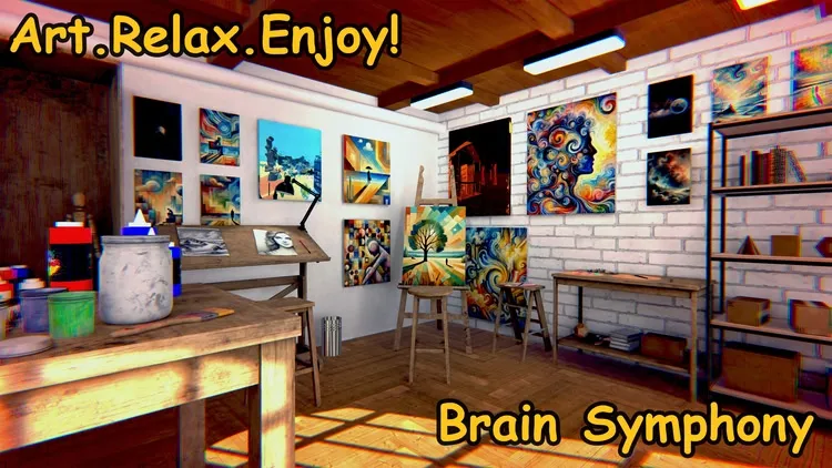 Developer update image for The Brain Symphony Art Studio! Work in Progress 🖌️🎼