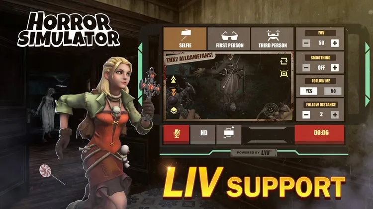 Developer update image for Horror Simulator now LIV Supporting!