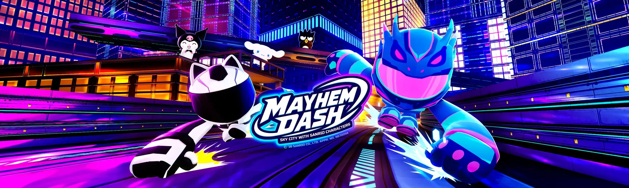 Mayhem Dash with Sanrio characters