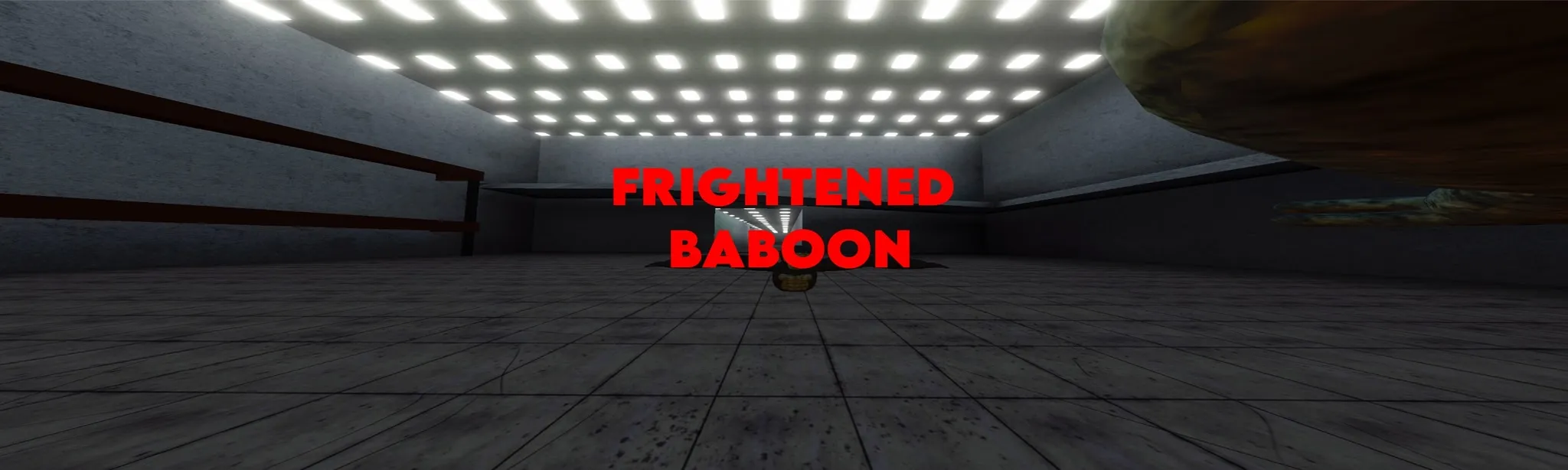 Frightened Baboon