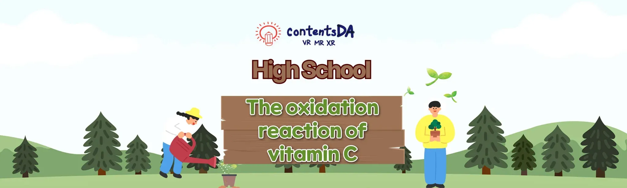 High school - the oxidation reaction of vitamin C