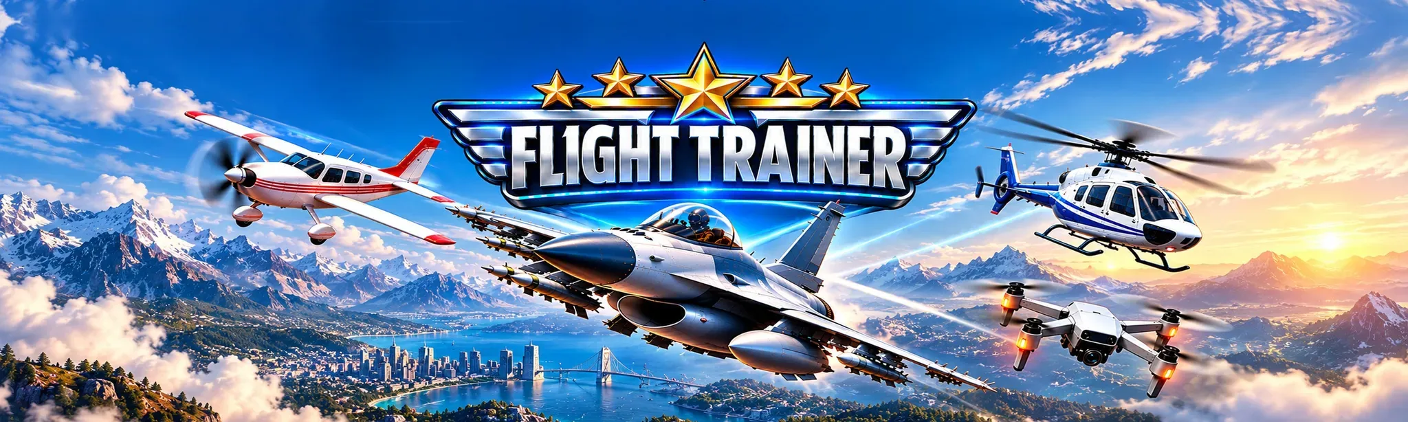 Flight Trainer: Plane Jet Heli & Drone