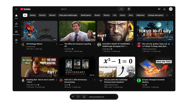 Developer update image for Commedia v0.3.0 released! Web Browser is here! Play Youtube videos with Commedia VR experience.