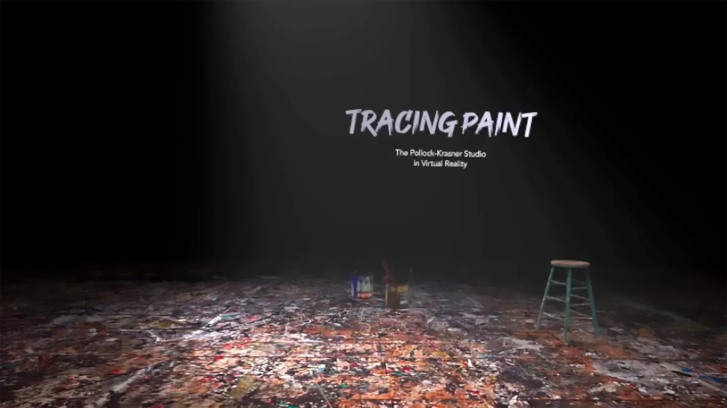 Tracing Paint - The Pollock Krasner Studio in Virtual Reality trailer 0